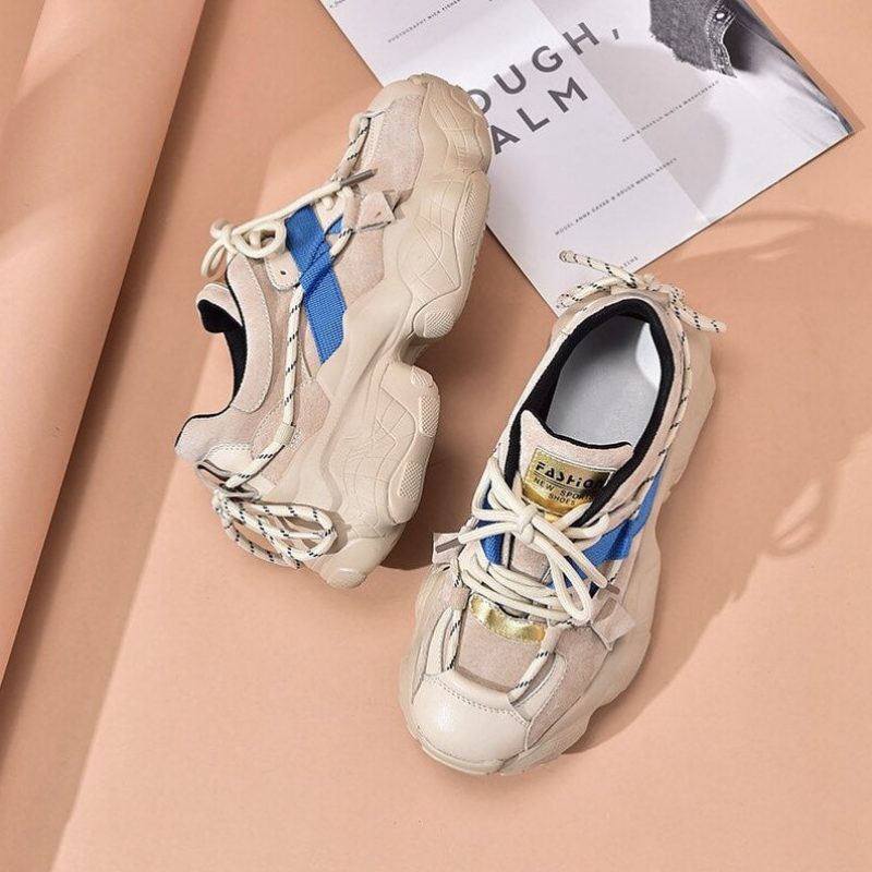 Asher Sneakers Med Platform Til Kvinder - Blå