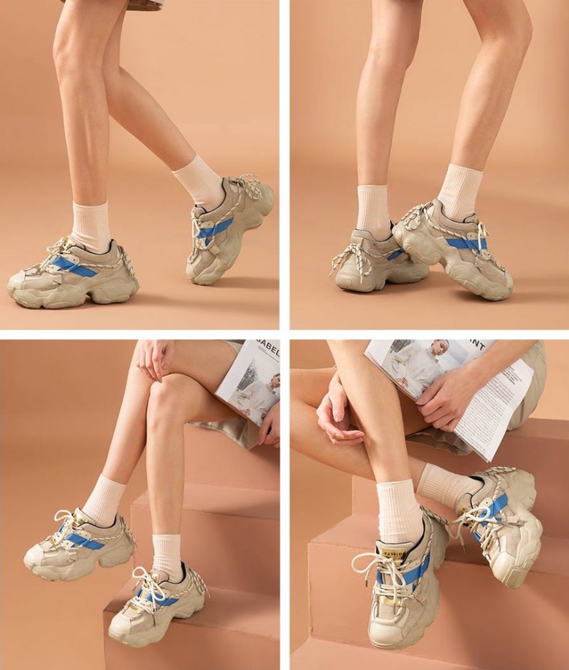 Asher Sneakers Med Platform Til Kvinder - Blå