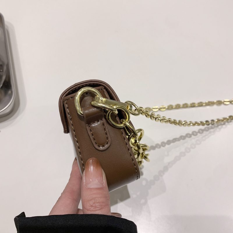 Asrael Mini Læderflap Håndtaske Til Kvinder - Sort