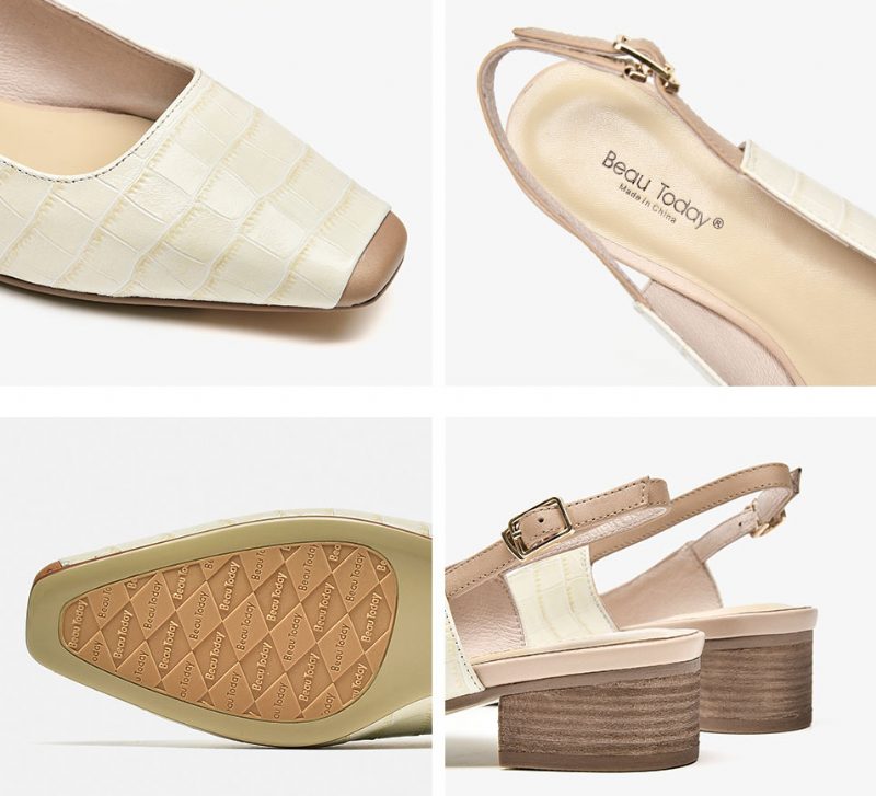 Asucena Lædersandaler Til Kvinder - Beige