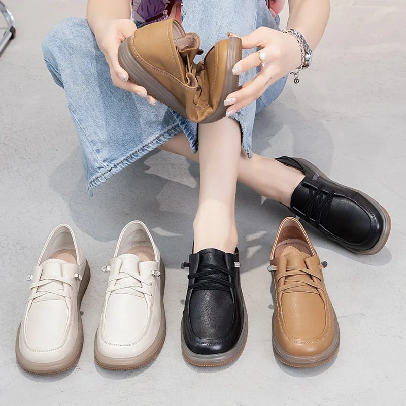 Asuncion Komfortable Loafers Til Kvinder - Khaki