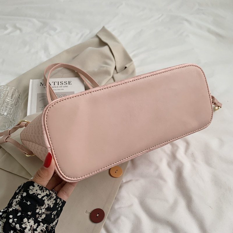 Audrey Dame Designer Høj Kapacitet Stor Skulder Håndtaske - Beige