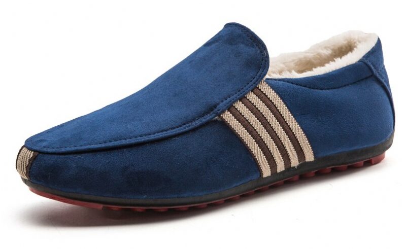 August Loafers Fritidssko Til Mænd - Sort Pels