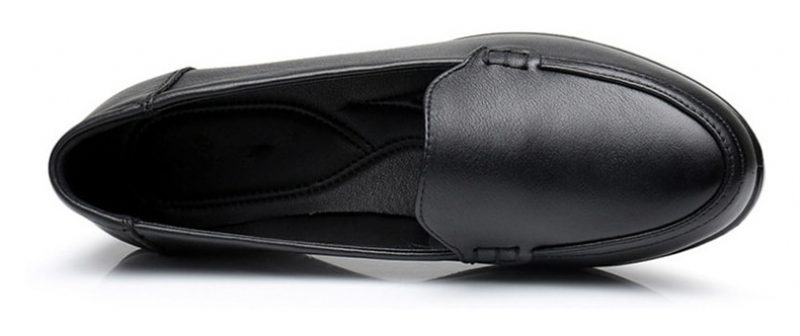Aura Loafers I Læder Til Kvinder - Sort