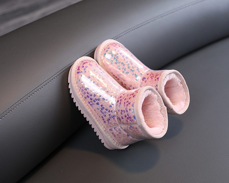 Ava-pigers Snestøvle - Pink Pels