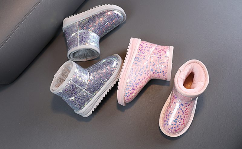Ava-pigers Snestøvle - Pink Pels