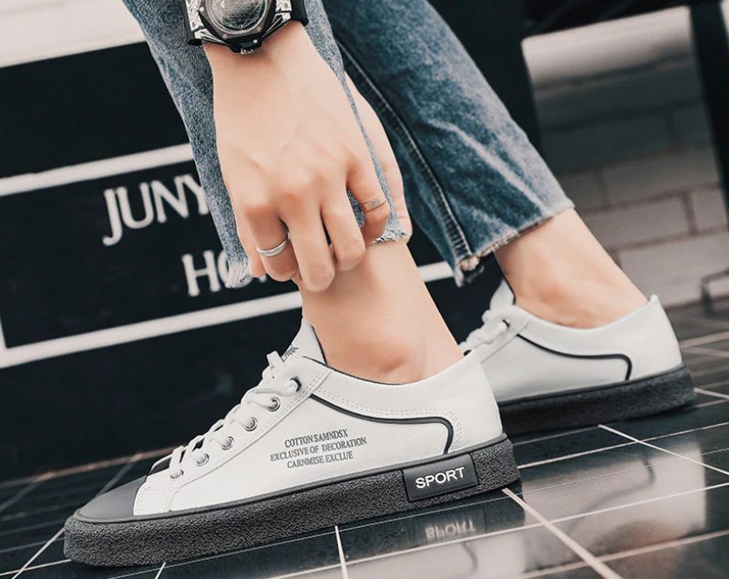 Azis Klassiske Sneakers Til Mænd - Hvid