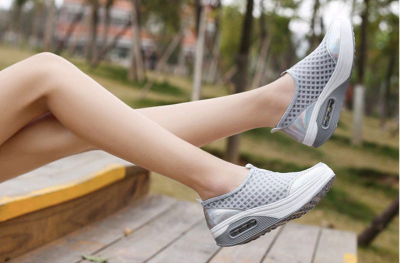 Aziza Platform Sneaker Til Kvinder - Blå