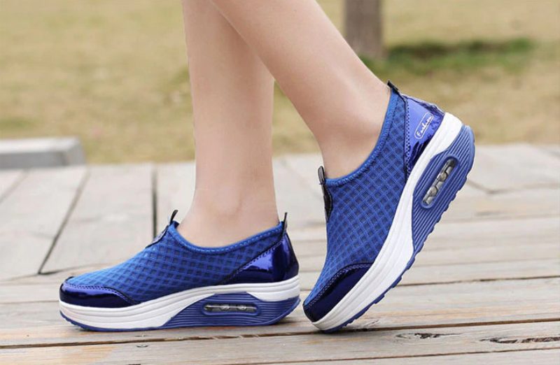 Aziza Platform Sneaker Til Kvinder - Blå