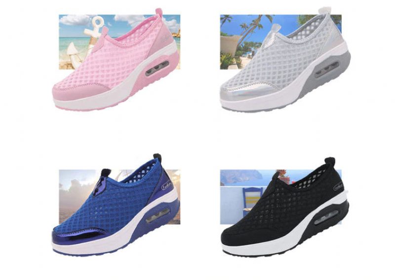 Aziza Platform Sneaker Til Kvinder - Blå
