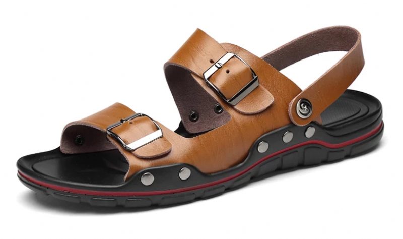 Bailly Klassisk Sandal Til Mænd - Brun