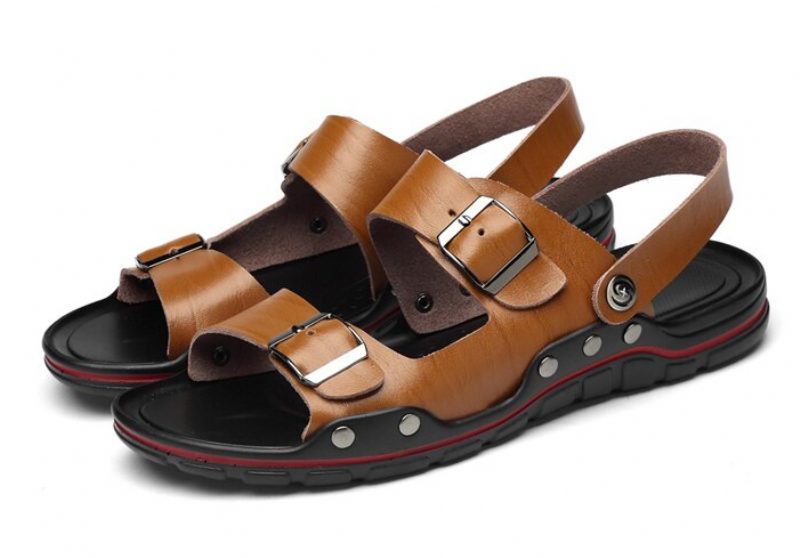 Bailly Klassisk Sandal Til Mænd - Brun