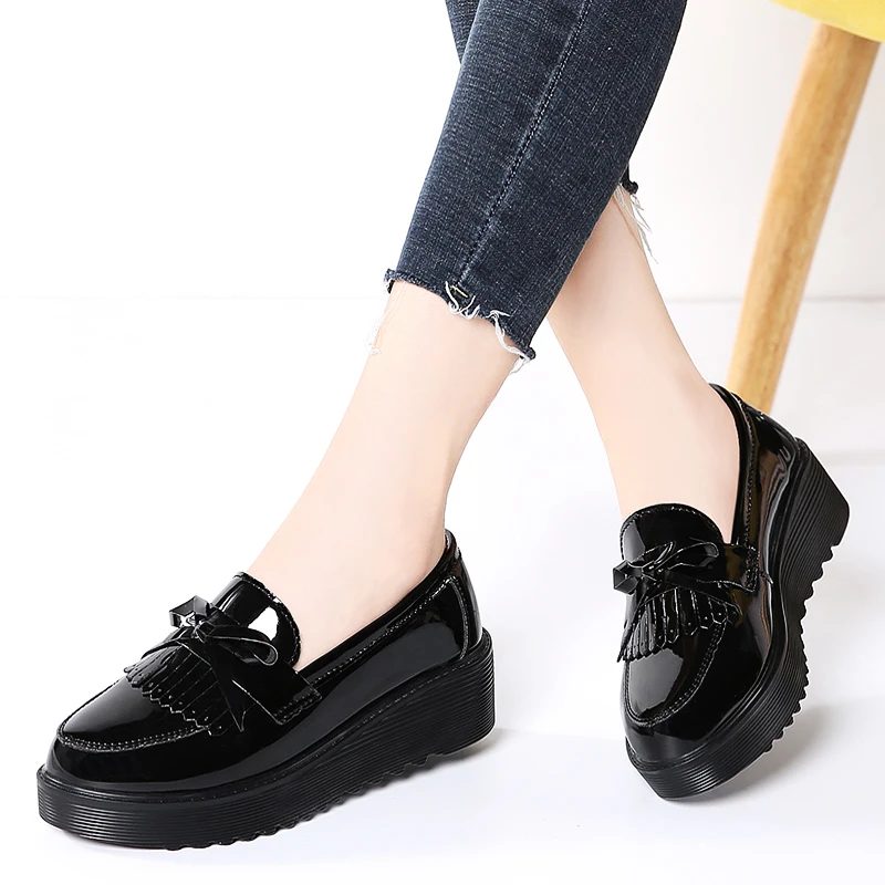 Baratta Kvinders Patent Oxford - Sort
