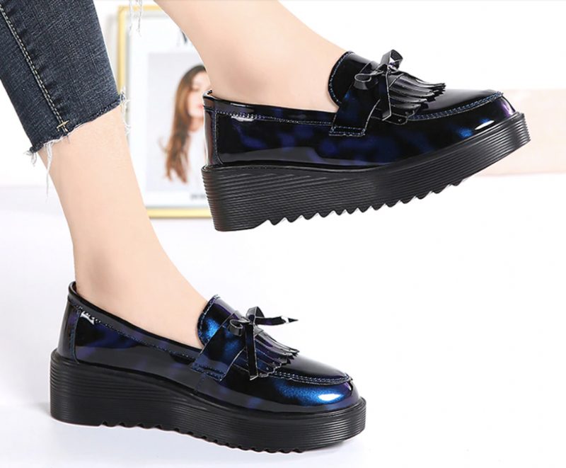 Baratta Kvinders Patent Oxford - Sort