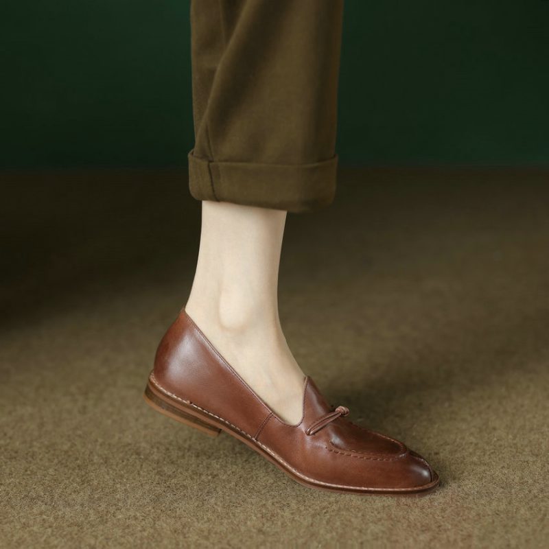 Barbara Casual Flats Loafers Til Kvinder - Sort