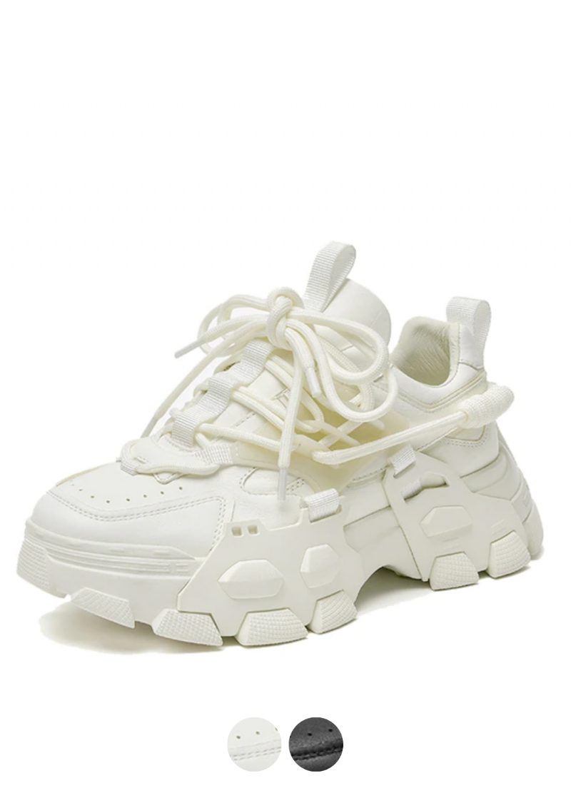 Barbara Platform Sneaker I Læder Til Kvinder
