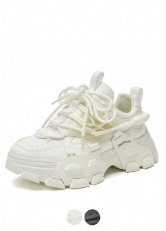 Barbara Platform Sneaker I Læder Til Kvinder