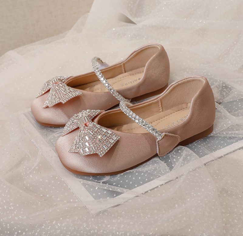 Barnepige Piges Flade Sko - Beige