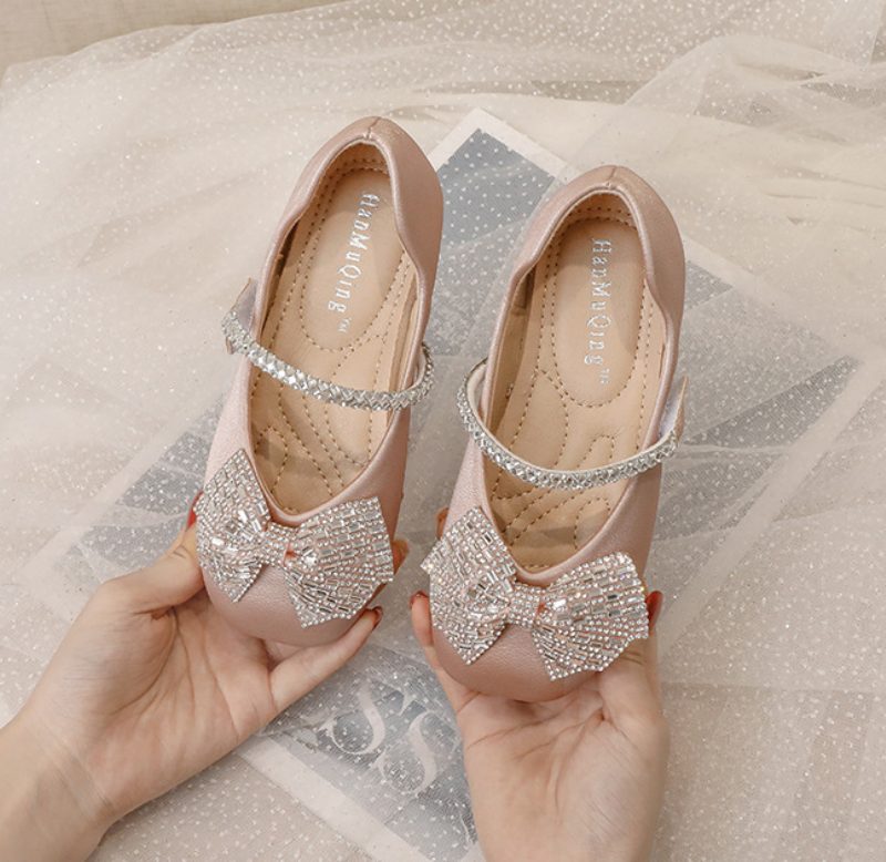 Barnepige Piges Flade Sko - Beige