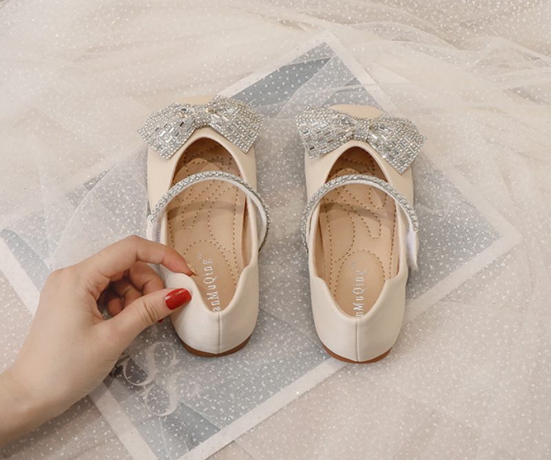 Barnepige Piges Flade Sko - Beige