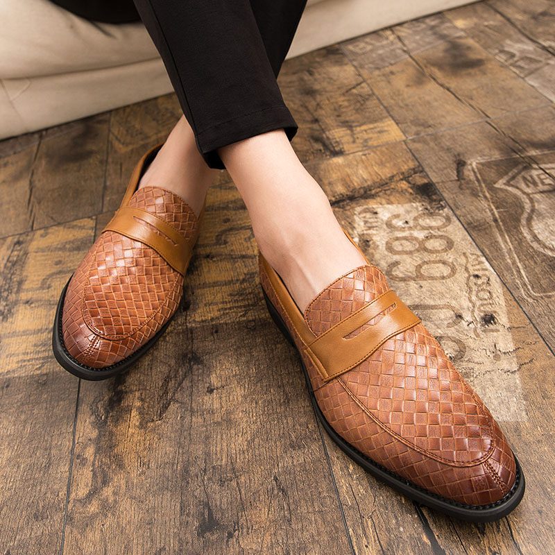 Barot Loafers Dress Sko Til Mænd - Blå