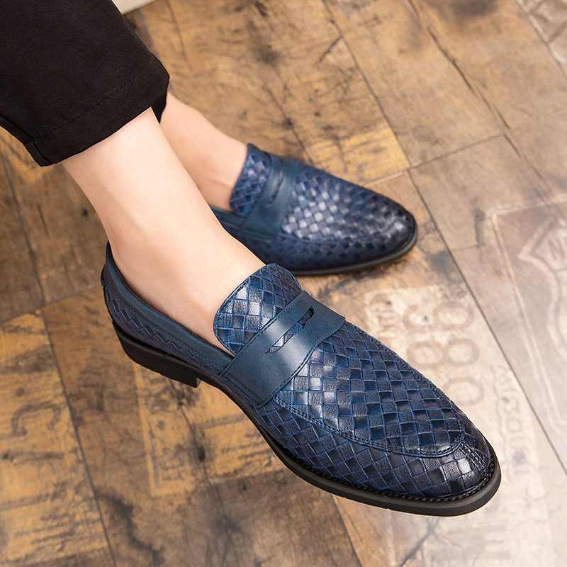 Barot Loafers Dress Sko Til Mænd - Blå