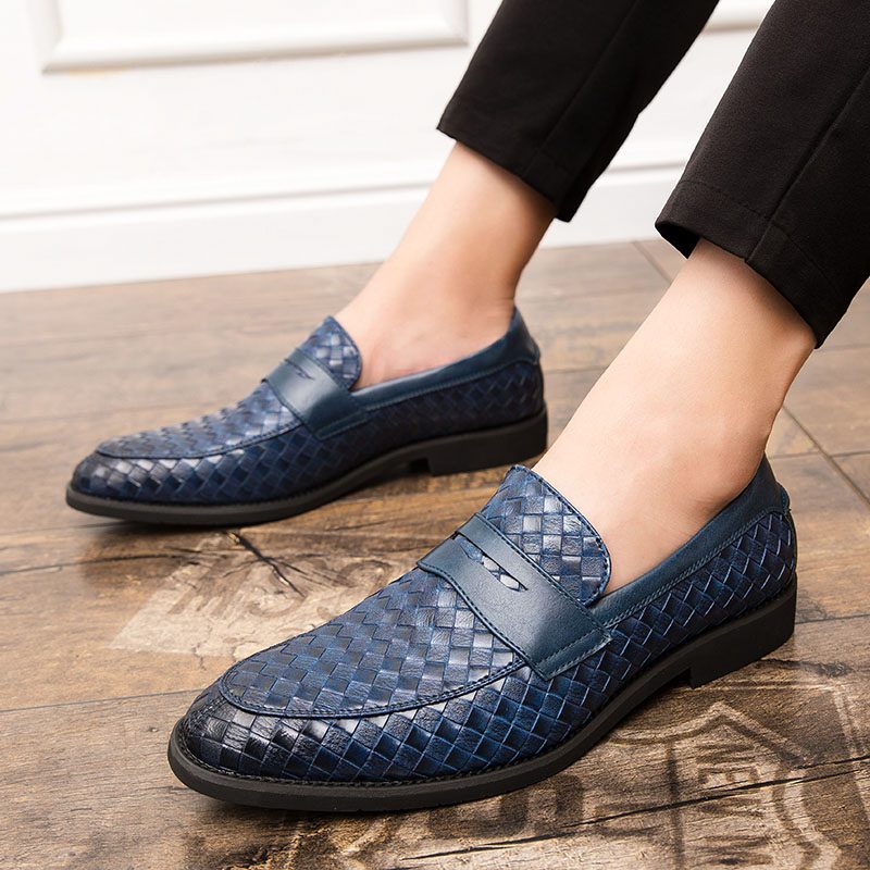 Barot Loafers Dress Sko Til Mænd - Blå
