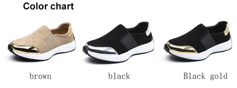 Barry Slip-ons - Sort guld