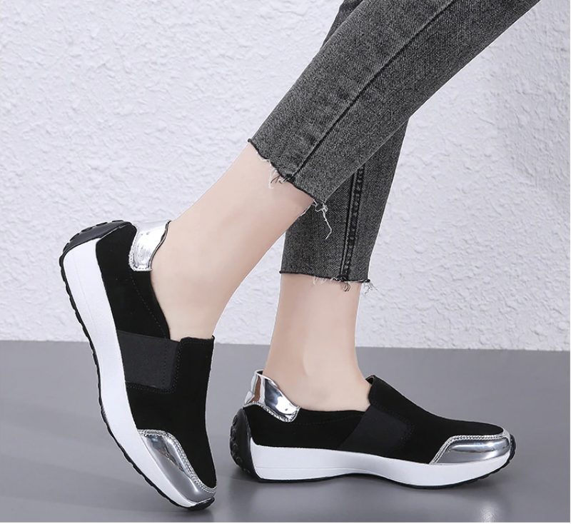 Barry Slip-ons - Sort guld