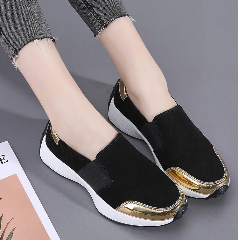 Barry Slip-ons - Sort guld