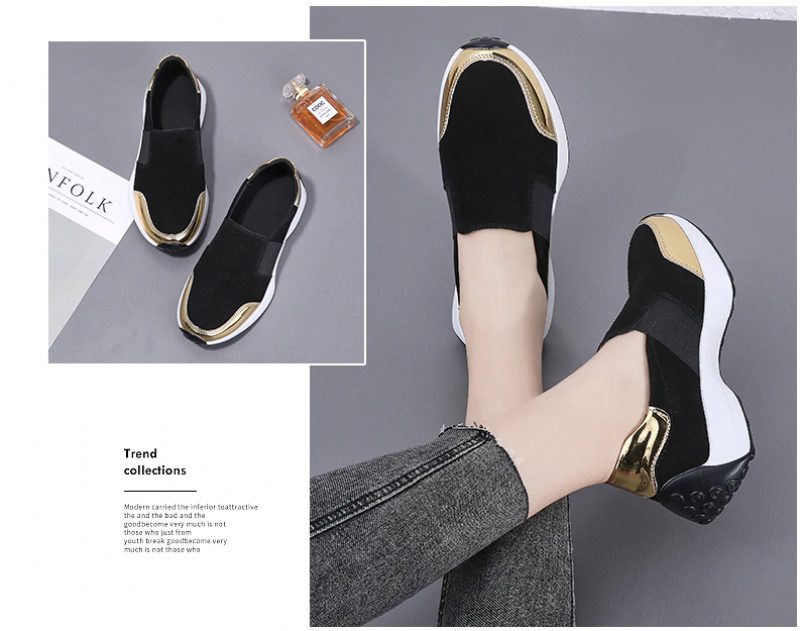 Barry Slip-ons - Sort guld