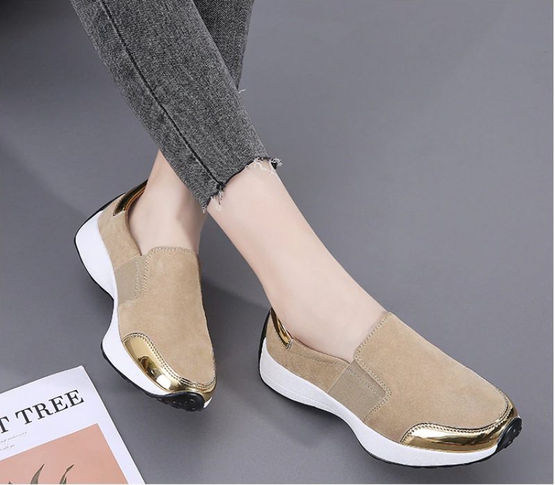 Barry Slip-ons - Sort guld