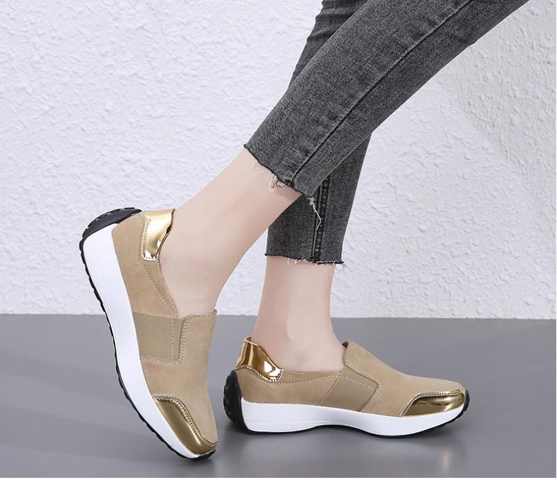 Barry Slip-ons - Sort guld