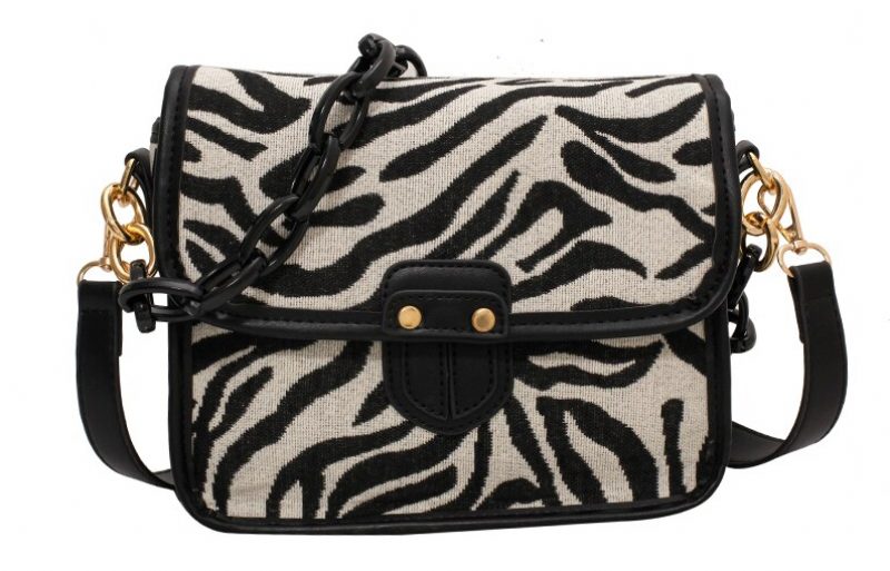 Basilio Skulder-crossbody-håndtaske Til Kvinder - Zebramønster