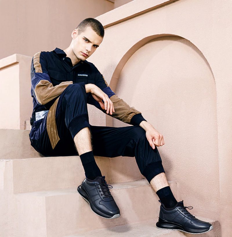 Basten Casual Sneakers Til Mænd - Sort