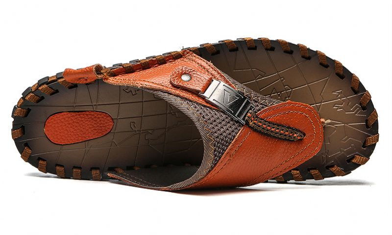 Baylon Afslappede Flip-flops Til Mænd - Brun