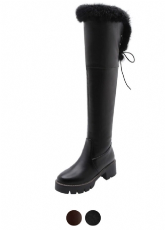 Bayron Warm Snow Black Boots Til Kvinder