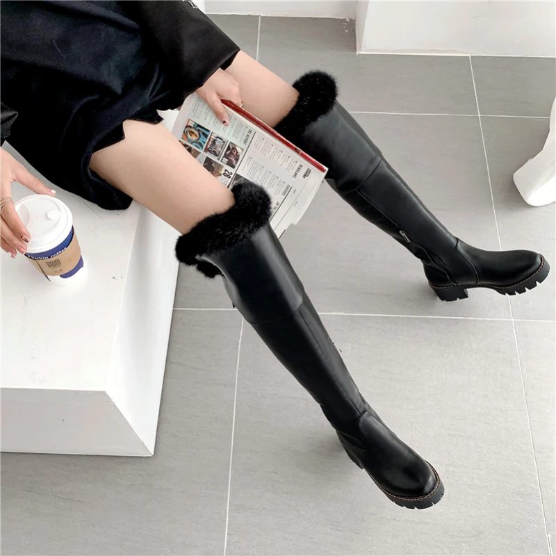 Bayron Warm Snow Black Boots Til Kvinder - Sort