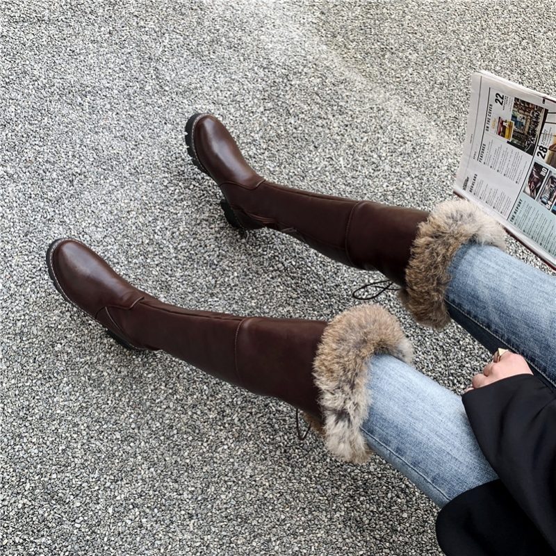 Bayron Warm Snow Black Boots Til Kvinder - Sort