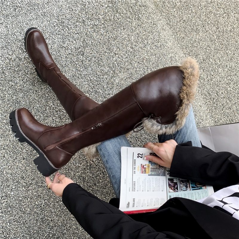 Bayron Warm Snow Black Boots Til Kvinder - Sort
