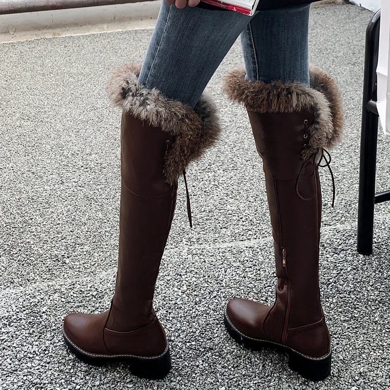 Bayron Warm Snow Black Boots Til Kvinder - Sort