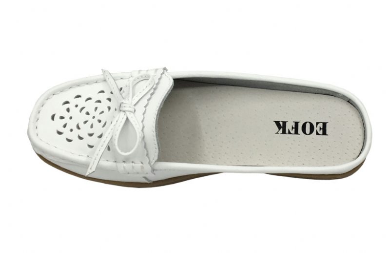 Begonia Mules - Hvid med huller