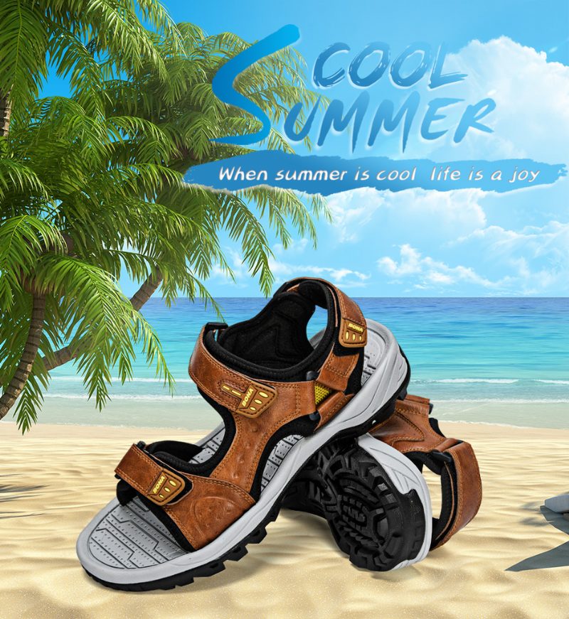 Ben Udendørs Sandal Til Mænd - Orange