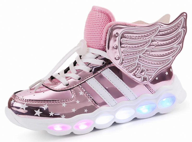Berlin Unisex Oplyste Sneaker Til Børn - Pink