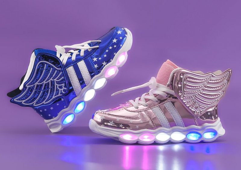 Berlin Unisex Oplyste Sneaker Til Børn - Pink
