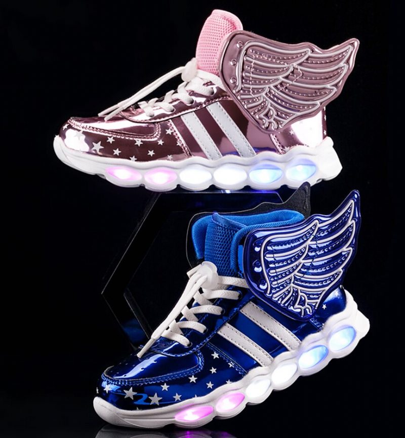 Berlin Unisex Oplyste Sneaker Til Børn - Pink