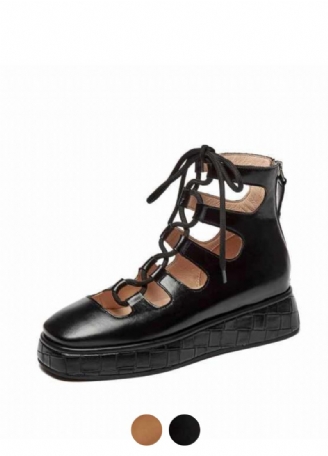Betsey Platform Sorte Sko Til Kvinder