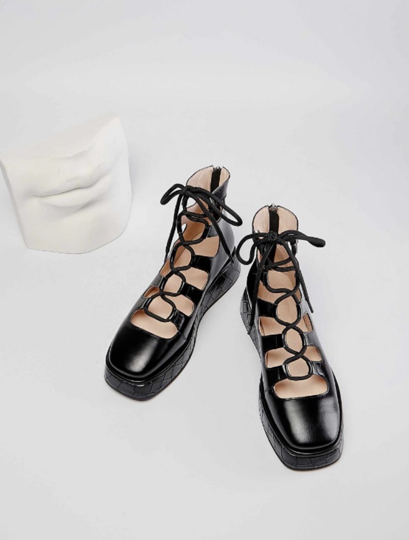 Betsey Platform Sorte Sko Til Kvinder - Sort