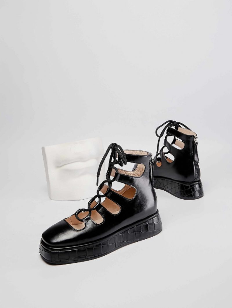 Betsey Platform Sorte Sko Til Kvinder - Sort