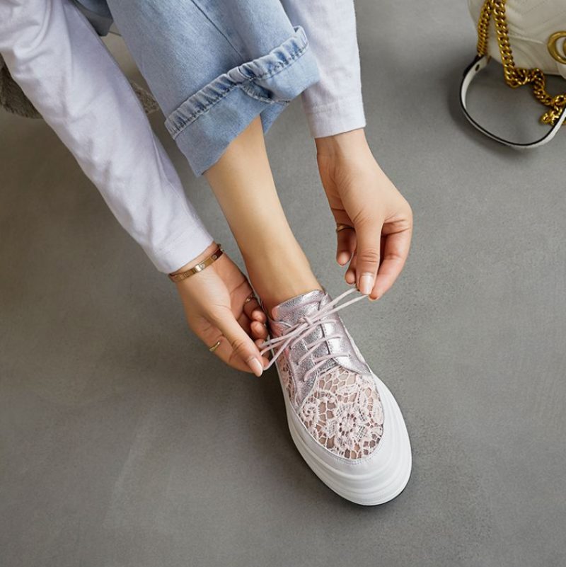 Bette Platform Sneaker Til Kvinder - Pink